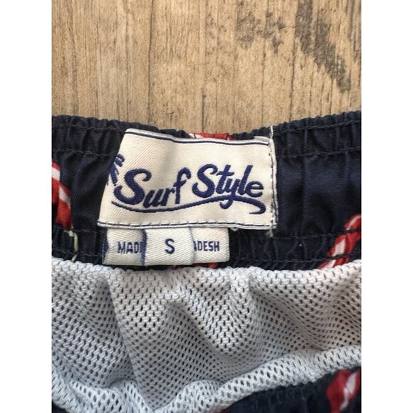 Surf Style Bundle Swim Trunks Men’s Size Small Chili Pepper Elastic Waist Shorts - Picture 4 of 15
